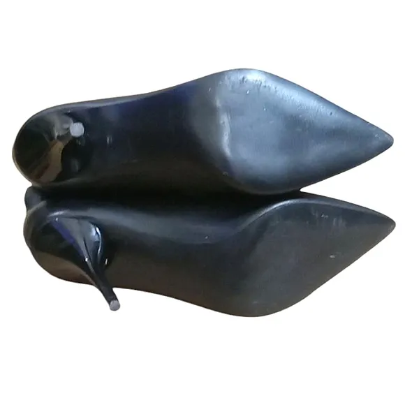Marc Fisher Ltd Ankle Boots Black Smooth Napa Leather Stilletto Heel Pointed Toe