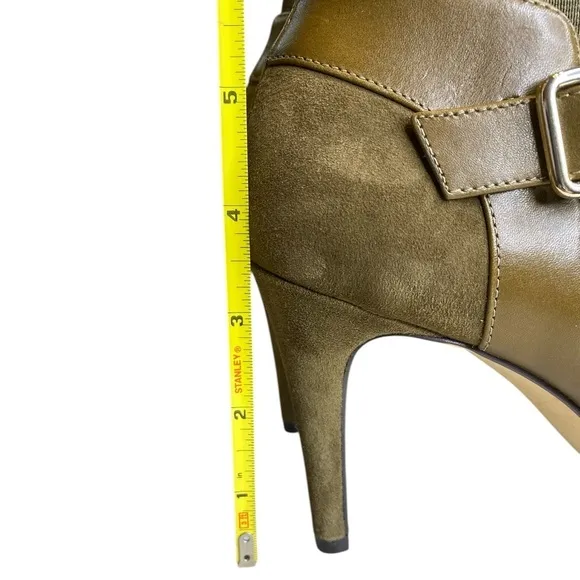Marc Fisher Peep Toe Stiletto Suede Ankle Boots Shimmee Women’s Size 7