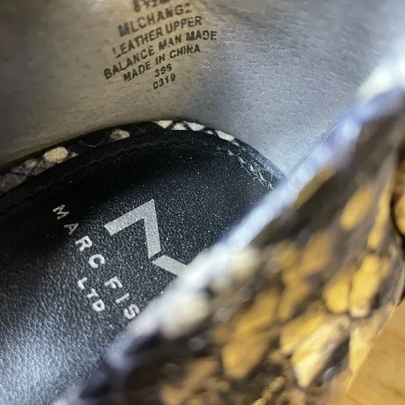 Marc Fisher Snakeprint Leather Chang2 Loafers