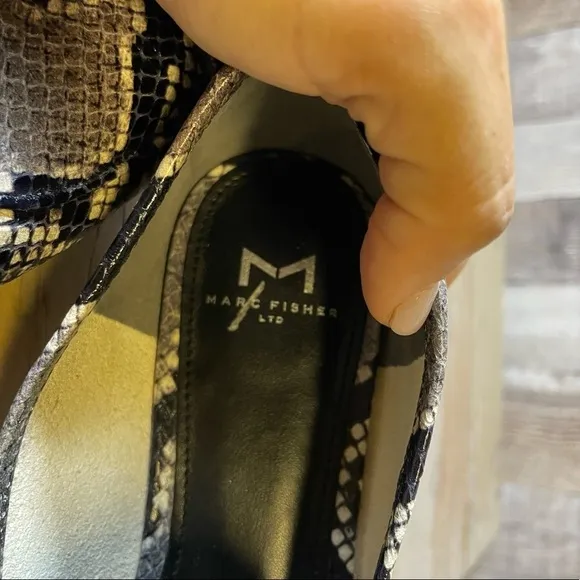 Marc Fisher Snakeprint Leather Chang2 Loafers