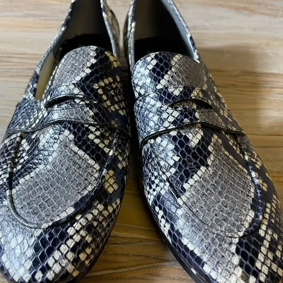 Marc Fisher Snakeprint Leather Chang2 Loafers