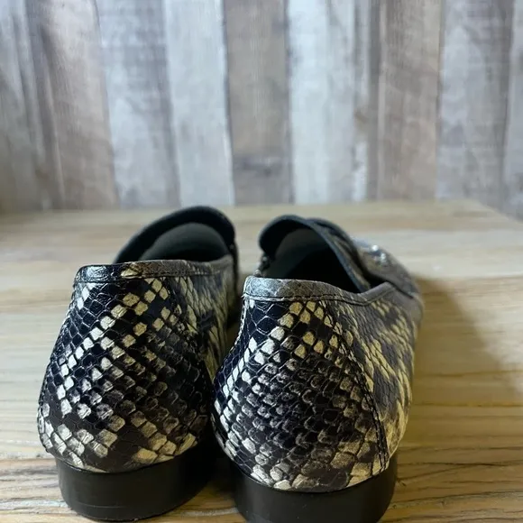 Marc Fisher Snakeprint Leather Chang2 Loafers