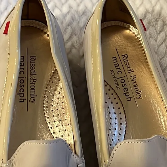 Marc Joseph Beige Leather Tassel Mocassin Leather Loafers Size 9
