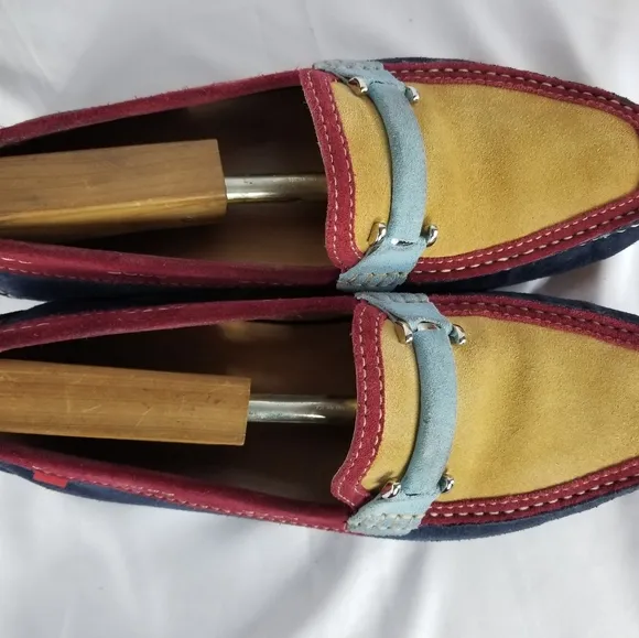 Marc Joseph Bryant Park Loafers Suede 11.5 Multicolor