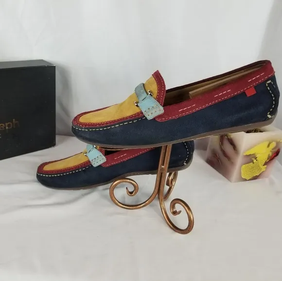 Marc Joseph Bryant Park Loafers Suede 11.5 Multicolor