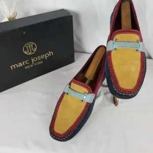 Marc Joseph Bryant Park Loafers Suede 11.5 Multicolor