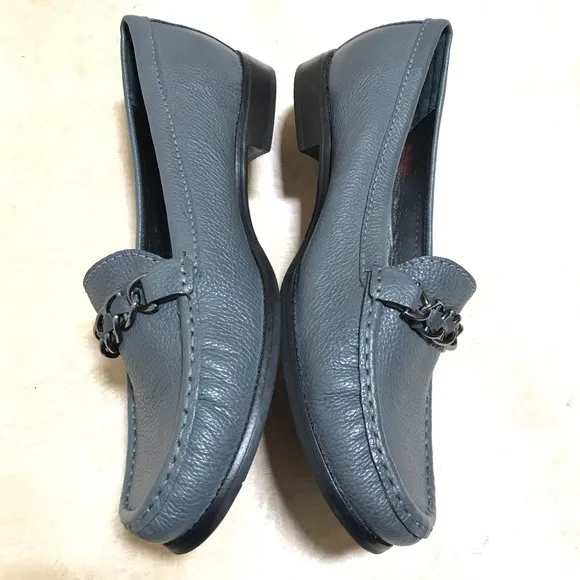 Marc Joseph Leather Gray Loafers Size 11