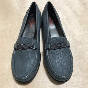Marc Joseph Leather Gray Loafers Size 11