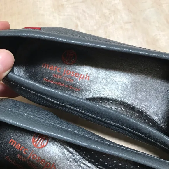 Marc Joseph Leather Gray Loafers Size 11