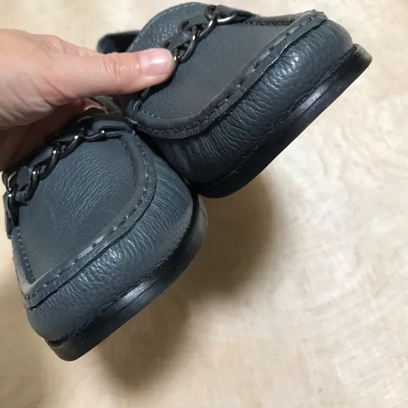 Marc Joseph Leather Gray Loafers Size 11