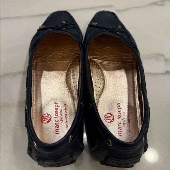 Marc Joseph Loafers Size 9.5 Navy Leather