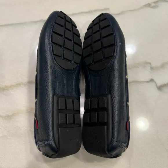 Marc Joseph Loafers Size 9.5 Navy Leather