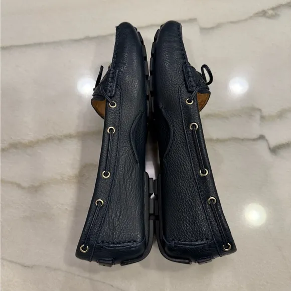 Marc Joseph Loafers Size 9.5 Navy Leather