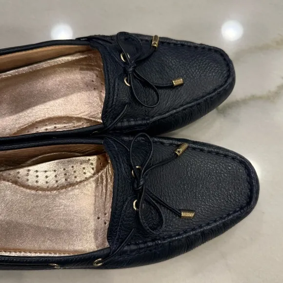 Marc Joseph Loafers Size 9.5 Navy Leather