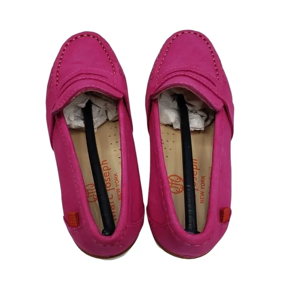 Marc Joseph | NIB Dumbo Pink Nobuck Classic Preppy Leather Loafers Girl's 10.5