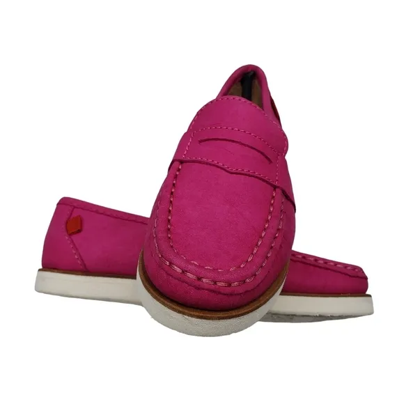 Marc Joseph | NIB Dumbo Pink Nobuck Classic Preppy Leather Loafers Girl's 10.5