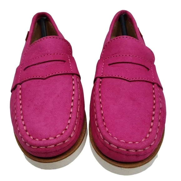 Marc Joseph | NIB Dumbo Pink Nobuck Classic Preppy Leather Loafers Girl's 10.5