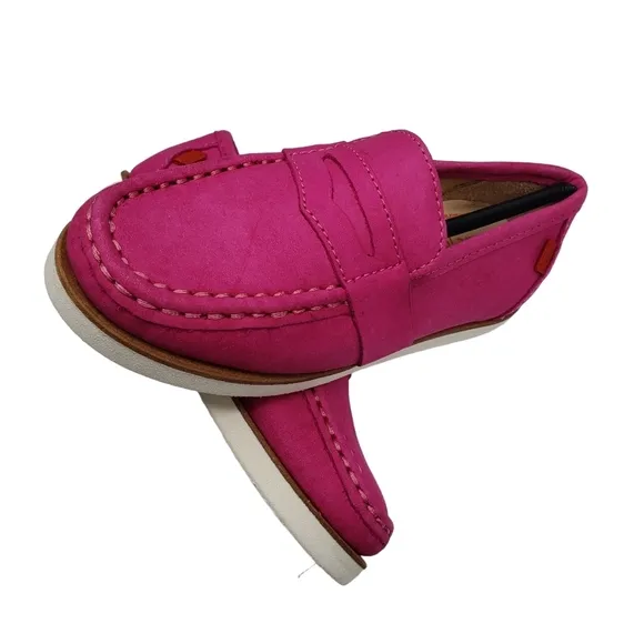Marc Joseph | NIB Dumbo Pink Nobuck Classic Preppy Leather Loafers Girl's 10.5