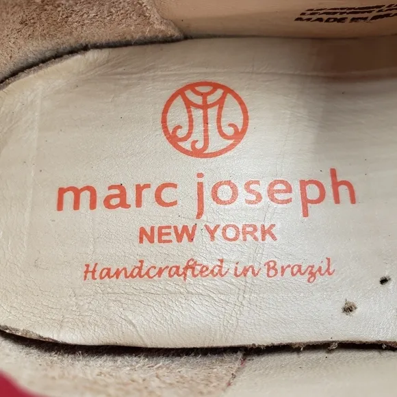 Marc Joseph | NIB Dumbo Red Nobuck Classic Preppy Leather Loafers Boy's 13