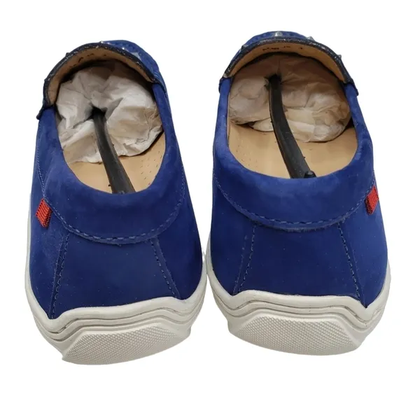 Marc Joseph | NIB Louisville Blue Nobuck Leather Preppy Studded Loafers Girl's 4