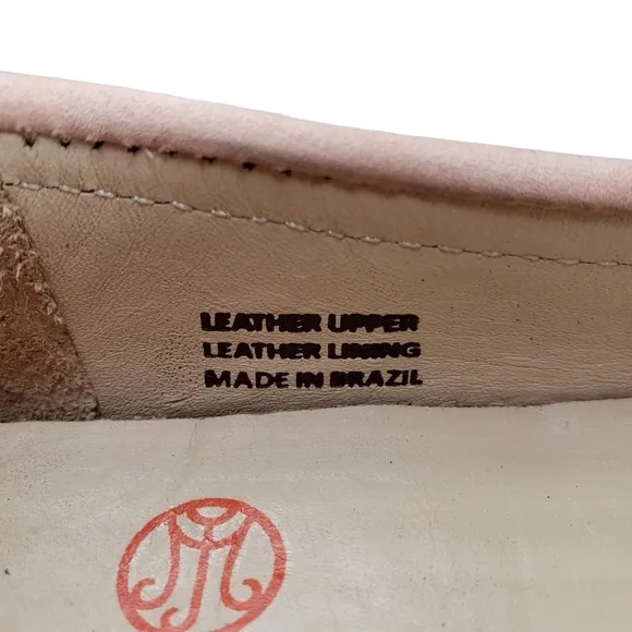 Marc Joseph | NIB Louisville Blush Nobuck Leather Studded Loafers Girl's 11.5
