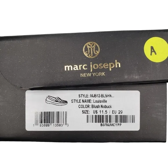 Marc Joseph | NIB Louisville Blush Nobuck Leather Studded Loafers Girl's 11.5