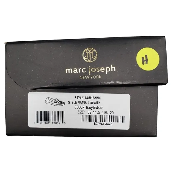 Marc Joseph | NIB Louisville Navy Nobuck Leather Studded Loafers Girl's 11.5