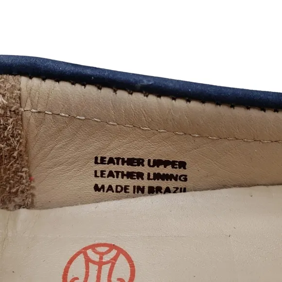 Marc Joseph | NIB Louisville Navy Nobuck Leather Studded Loafers Girl's 11.5