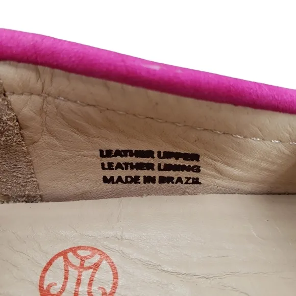 Marc Joseph | NIB Louisville Pink Nobuck Leather Studded Loafers Girl's 13.5