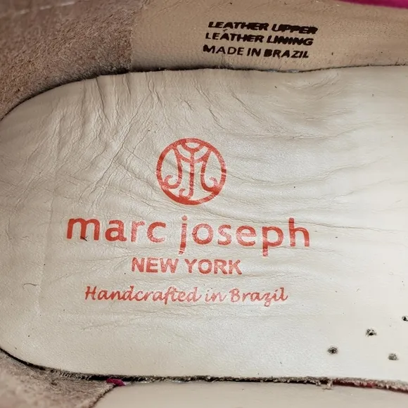 Marc Joseph | NIB Louisville Pink Nobuck Leather Studded Loafers Girl's 4