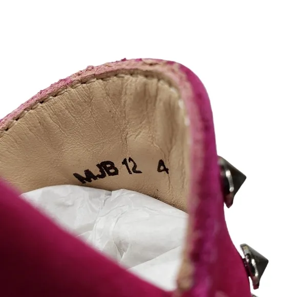 Marc Joseph | NIB Louisville Pink Nobuck Leather Studded Loafers Girl's 4