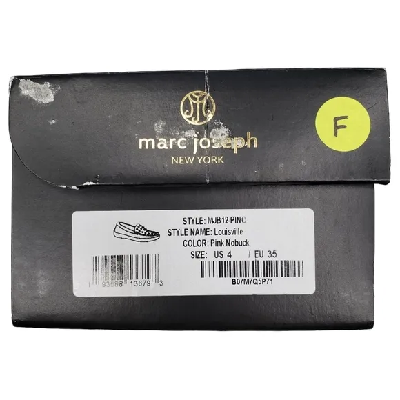 Marc Joseph | NIB Louisville Pink Nobuck Leather Studded Loafers Girl's 4