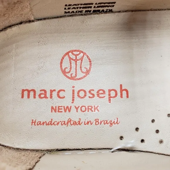 Marc Joseph | NIB Louisville Red Grainy Leather Studded Loafers Girl's 1.5