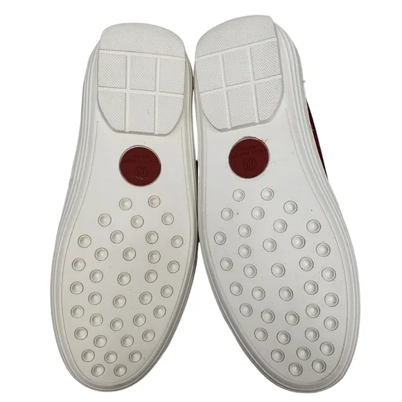 Marc Joseph | NIB Louisville Red Nobuck Leather Preppy Studded Loafers Girl's 11