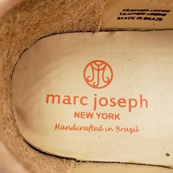Marc Joseph | NIB Mott St Blush Nobuck Silver Grommet Leather Loafers Girl's 4