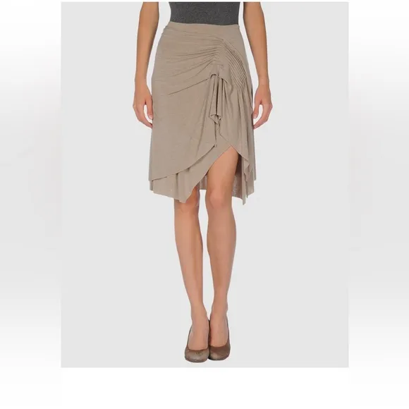 Mariagrazia Panizzi Knit Oatmeal Skirt in Size 4