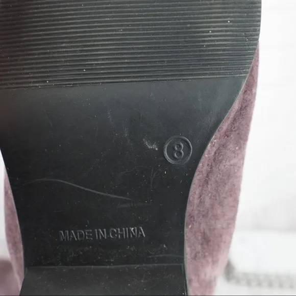 Markron Simon sz 8 purple suede tall boots