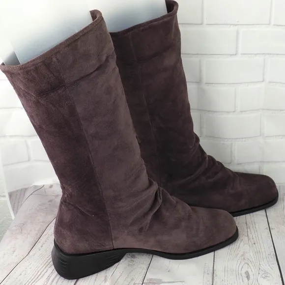 Markron Simon sz 8 purple suede tall boots