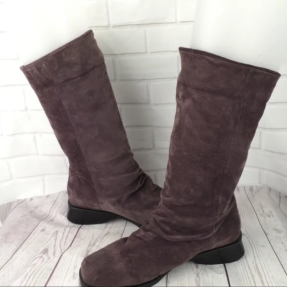 Markron Simon sz 8 purple suede tall boots