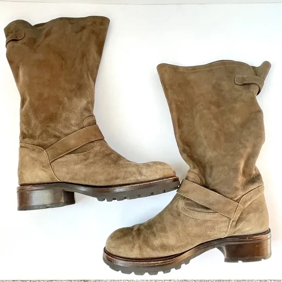Marni Belted Suede Boots