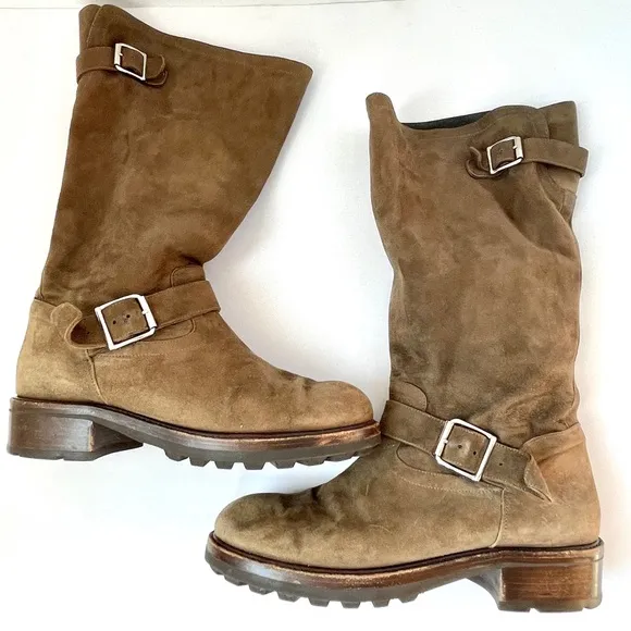 Marni Belted Suede Boots