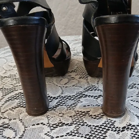 Marni Black and Brown High Heel Sandals