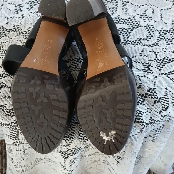 Marni Black and Brown High Heel Sandals