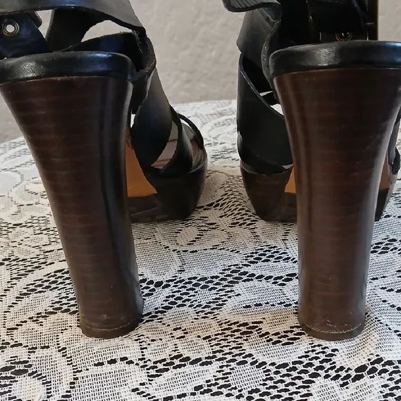 Marni Black and Brown High Heel Sandals