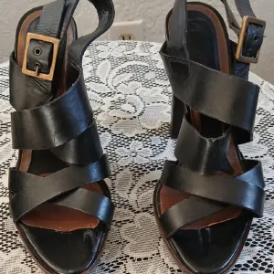 Marni Black and Brown High Heel Sandals