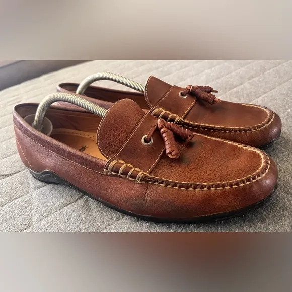 MARTIN DINGMAN Countrywear 11 Tassel Brown Leather Loafers Vibram Soles Orig$298