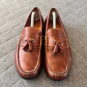MARTIN DINGMAN Countrywear 11 Tassel Brown Leather Loafers Vibram Soles Orig$298