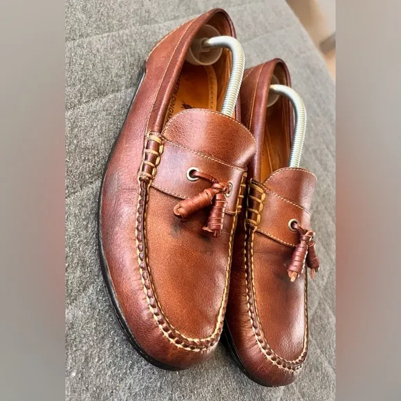 MARTIN DINGMAN Countrywear 11 Tassel Brown Leather Loafers Vibram Soles Orig$298