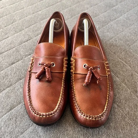 MARTIN DINGMAN Countrywear 11 Tassel Brown Leather Loafers Vibram Soles Orig$298
