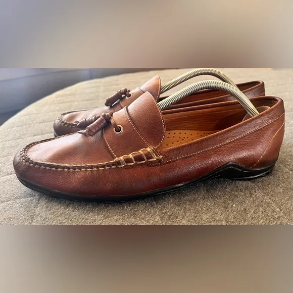 MARTIN DINGMAN Countrywear 11 Tassel Brown Leather Loafers Vibram Soles Orig$298